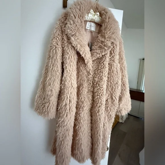 Anthropologie Teddy Jacket in Tan - Picture 1 of 7